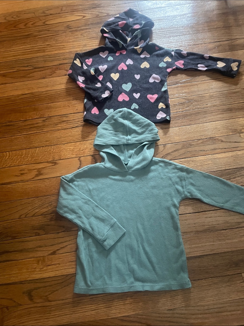 Garanimals green Hoodie and Heart-Print Hooded Top